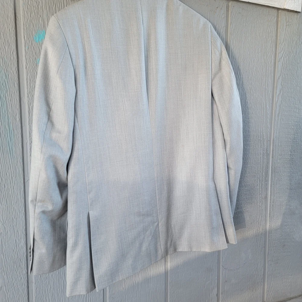 Kenneth Cole Reaction Ready‎ Flex Light Gray Blazer Jacket 38S
